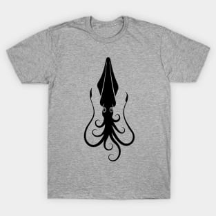 Squid Icon Black T-Shirt